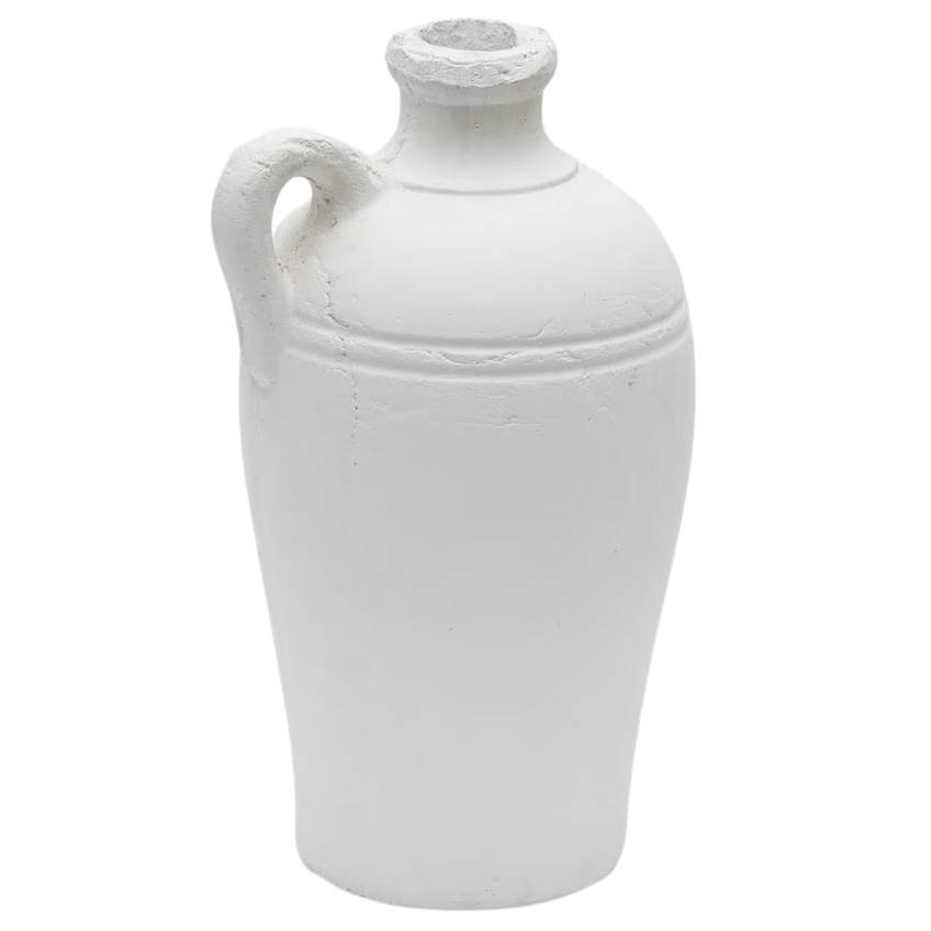 Bílá terakotová váza Kave Home Palafrugell 36 cm Kave Home