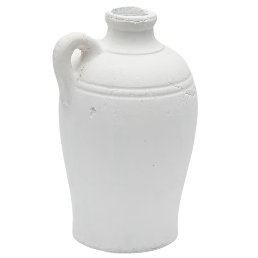 Bílá terakotová váza Kave Home Palafrugell 30 cm Kave Home