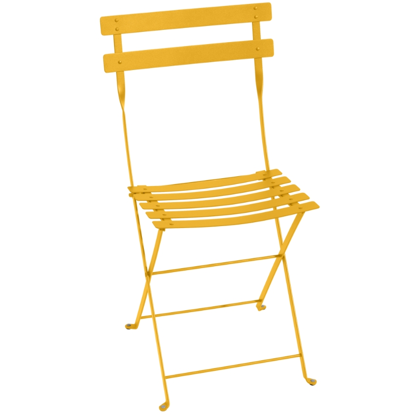 Žlutá kovová skládací židle Fermob Bistro Fermob