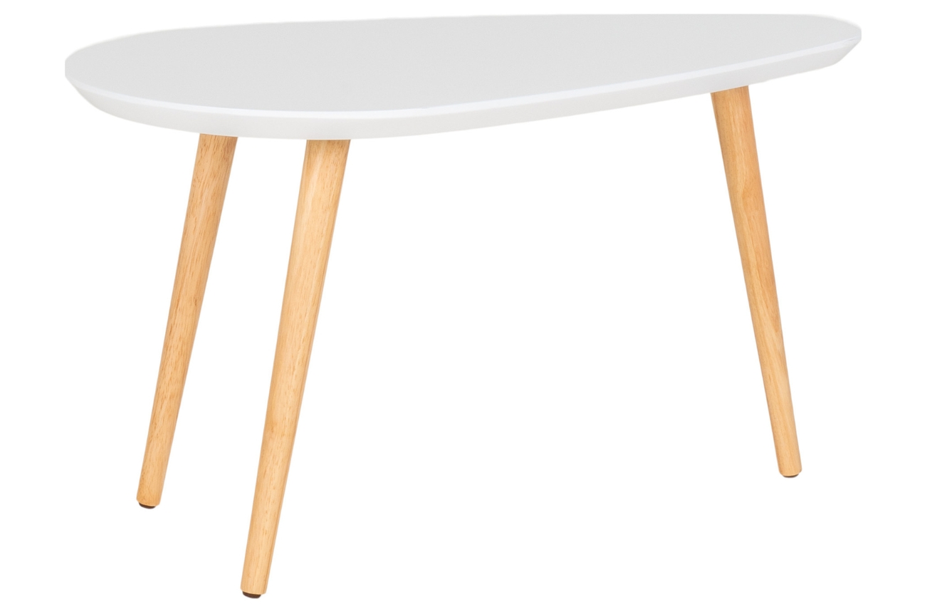 Nordic Living Bílý lakovaný konferenční stolek Vivid 70 x 40 cm Nordic Living