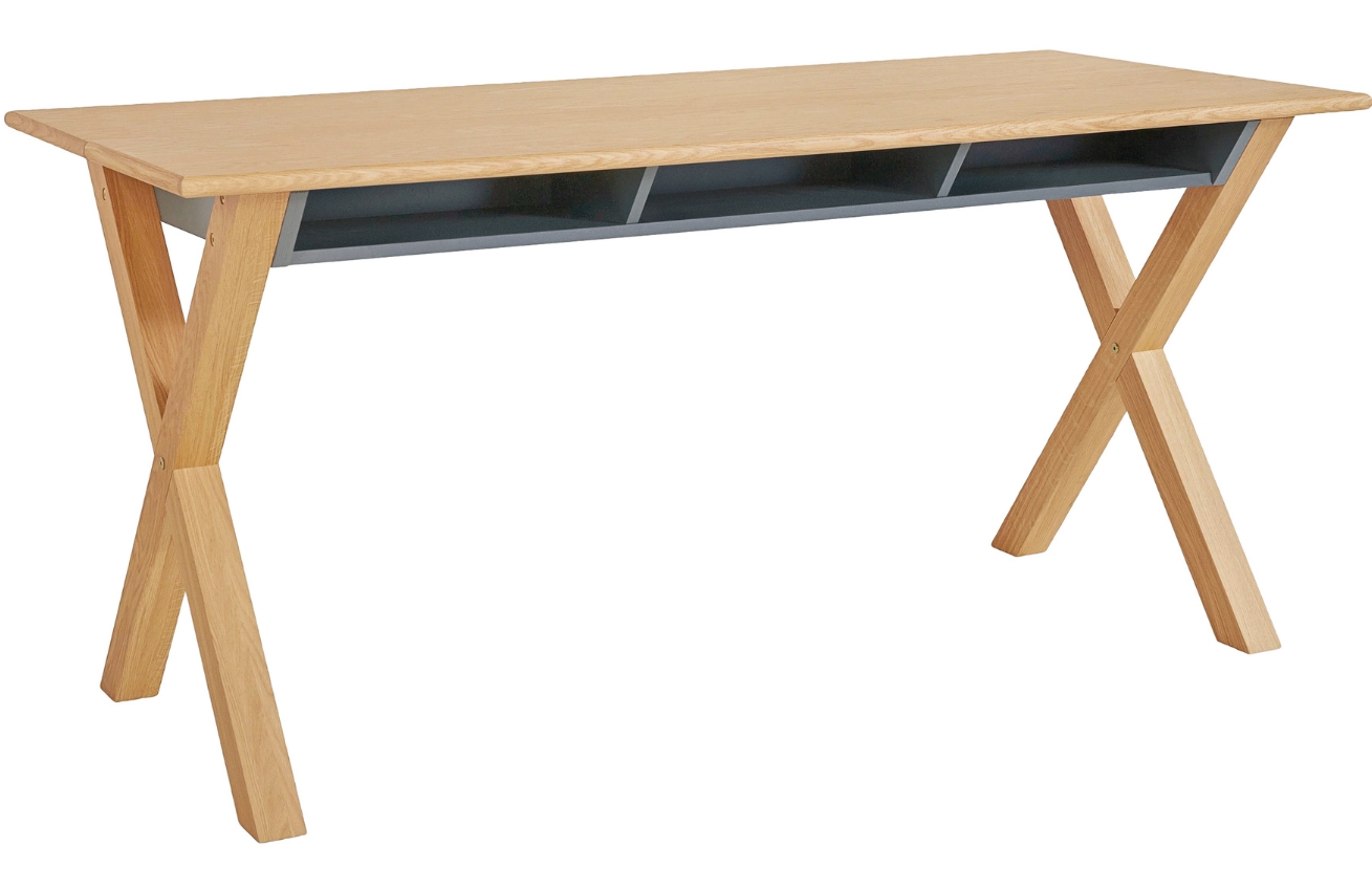 Dubový pracovní stůl Woodman Luca 160 x 70 cm s úložným prostorem Woodman