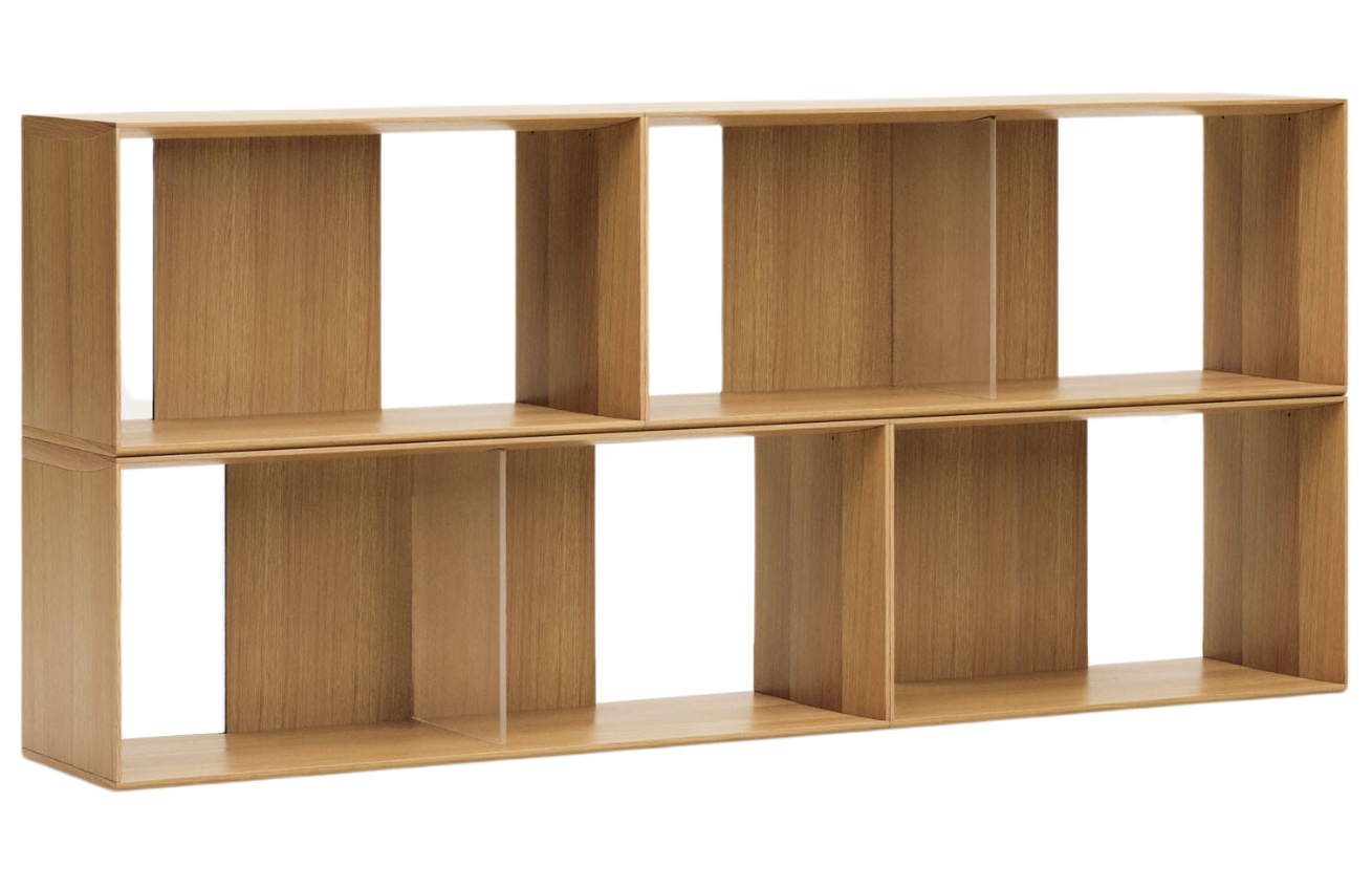 Set čtyř dubových modulárních polic Kave Home Litto Kave Home