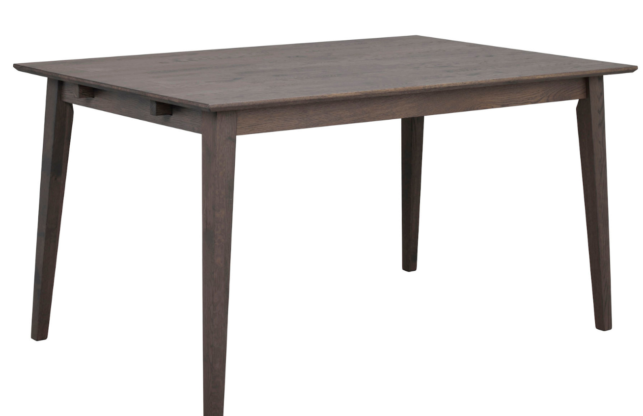 Tmavě hnědý dubový jídelní stůl ROWICO FILIPPA 140 x 90 cm Rowico