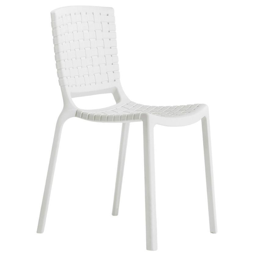 Pedrali Bílá plastová jídelní židle Tatami 305 Pedrali