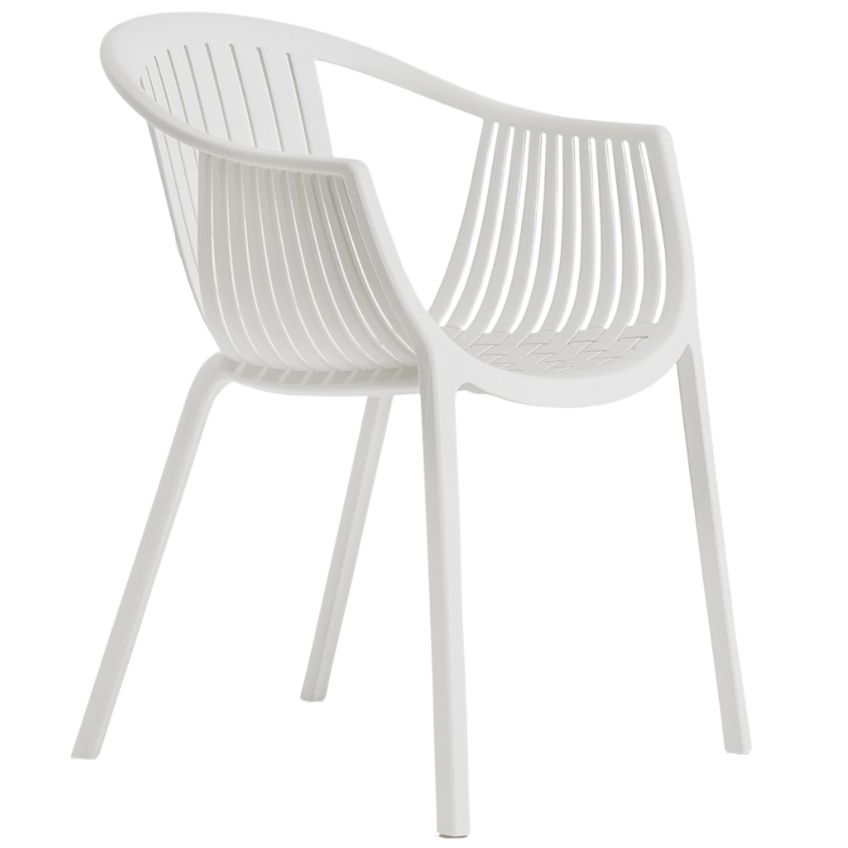 Pedrali Bílá plastová jídelní židle Tatami 306 Pedrali
