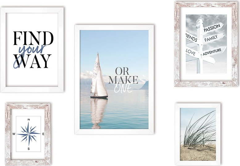 Rámečky v sadě 5 ks 21x30 cm – Styler Styler