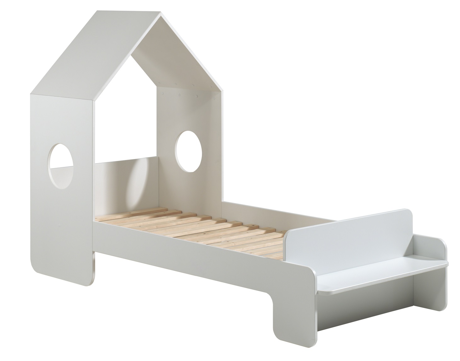 Bílá lakovaná dětská postel Vipack Casami 90 x 200 cm Vipack