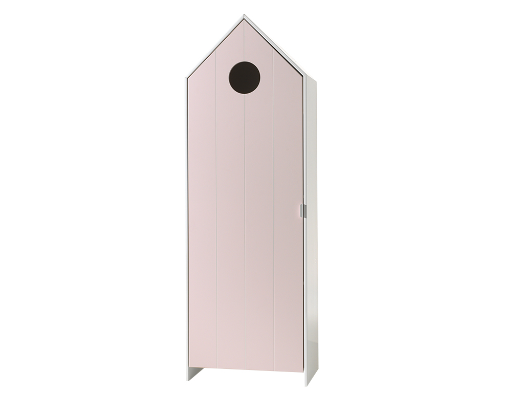 Růžová lakovaná šatní skříň Vipack Casami 171 cm Vipack