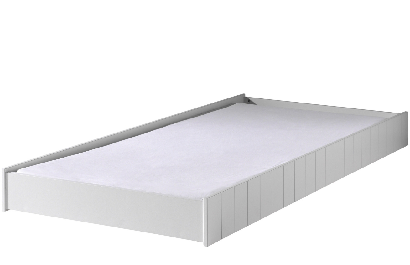 Bílá lakovaná zásuvka k posteli Vipack Robin 90 x 200 cm Vipack