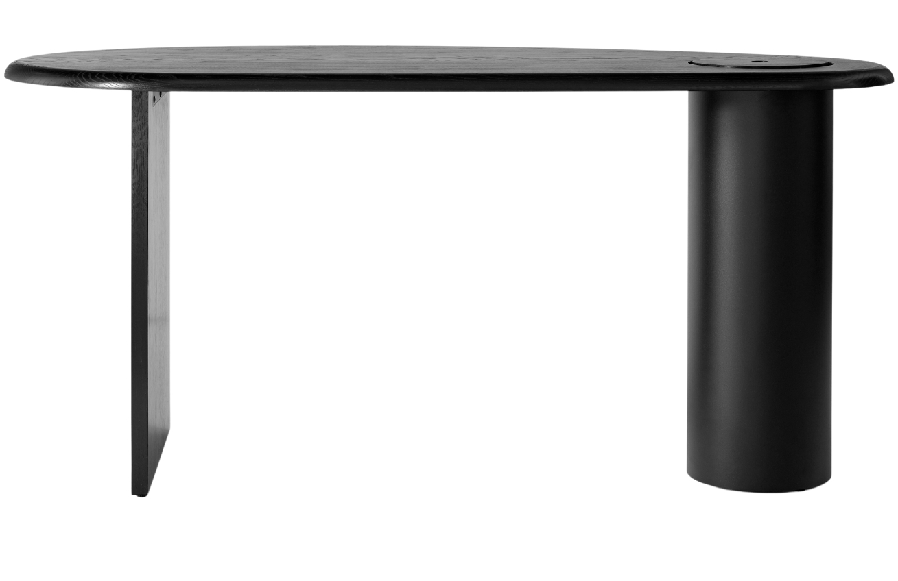 Černý dubový pracovní stůl AUDO ECLIPSE 160 x 80 cm AUDO