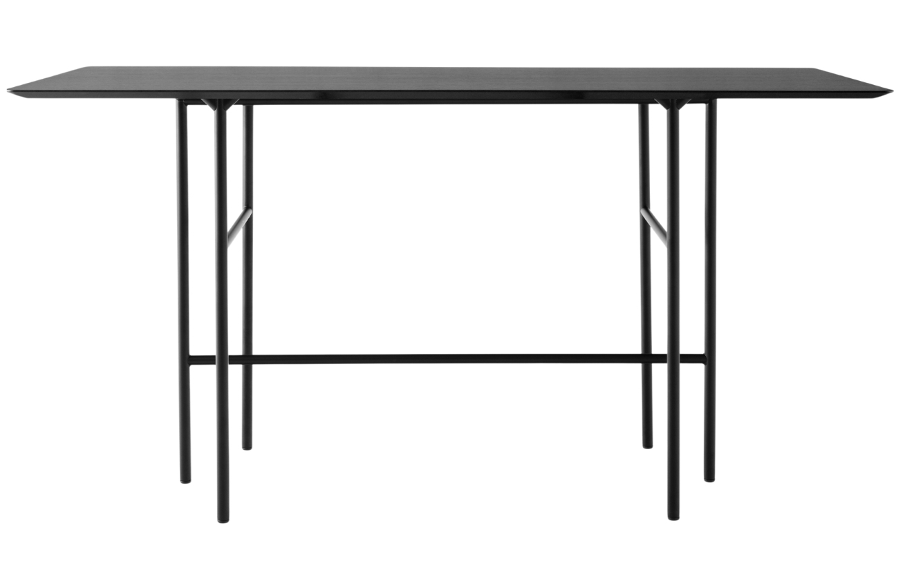 Černý dubový barový stůl AUDO SNAREGADE 200 x 90 cm AUDO