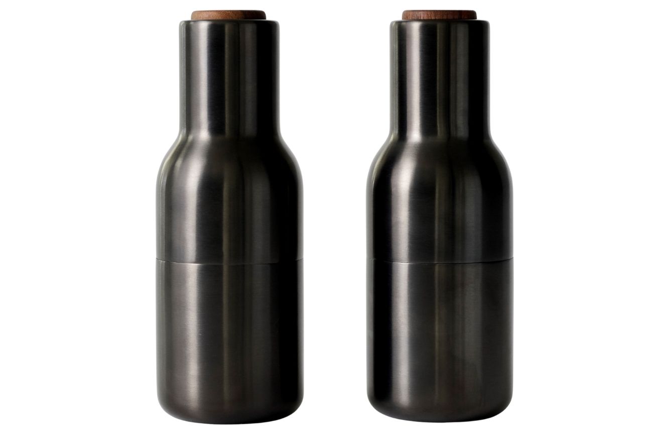 Set dvou bronzově černých kovových mlýnků na sůl a pepř AUDO GRINDER 20