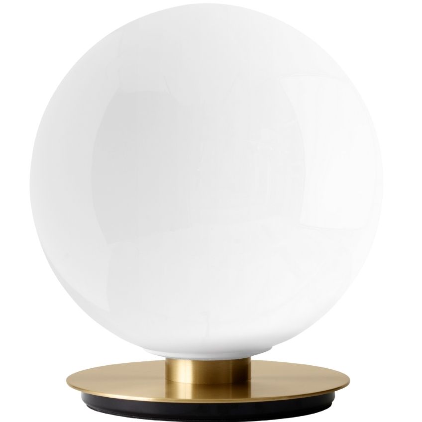 Leskle opálově bílá skleněná nástěnná/stolní lampa AUDO TR 22 cm AUDO