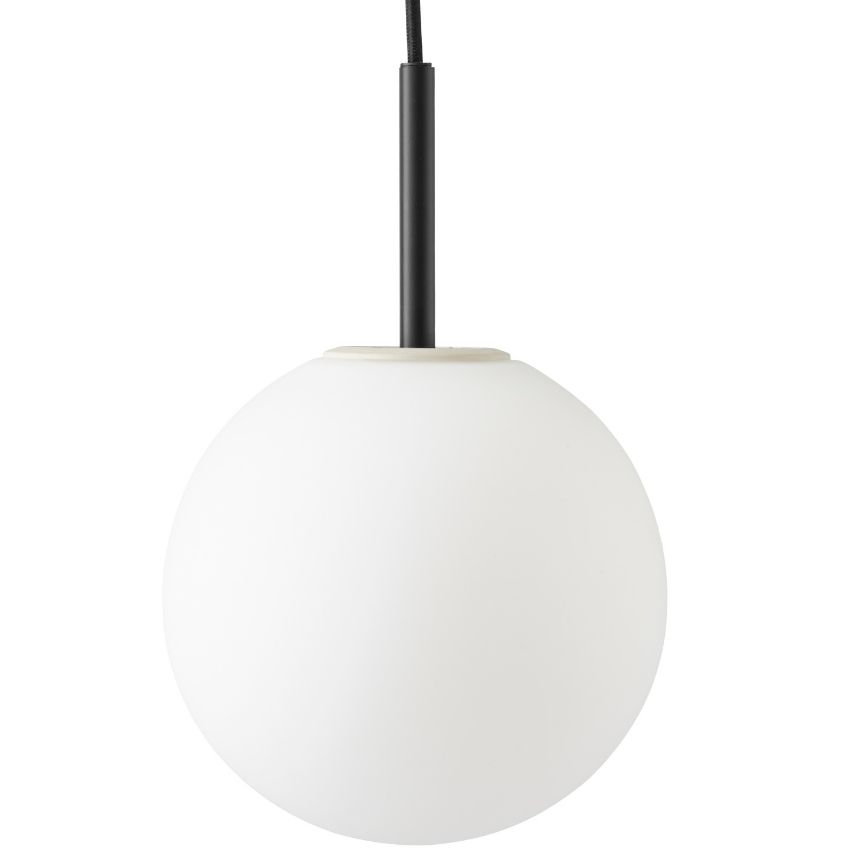 Matně opálově bílé skleněné závěsné světlo AUDO TR II. 20 cm AUDO