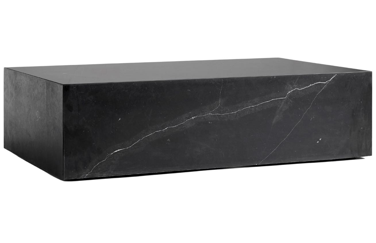 Černý mramorový konferenční stolek AUDO PLINTH 60 x 100 cm AUDO