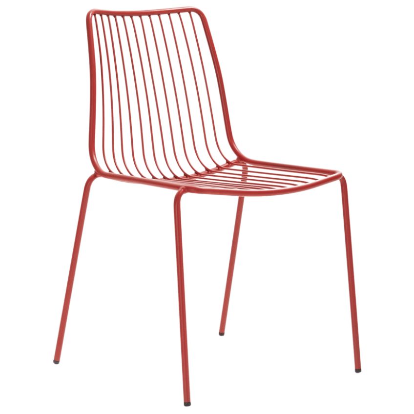 Pedrali Červená kovová zahradní židle Nolita 3651 Pedrali