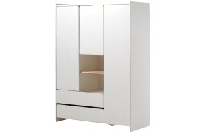 B&iacute;l&aacute; lakovan&aacute; &scaron;atn&iacute; skř&iacute;ň Vipack Kiddy 138 x 54 cm Vipack