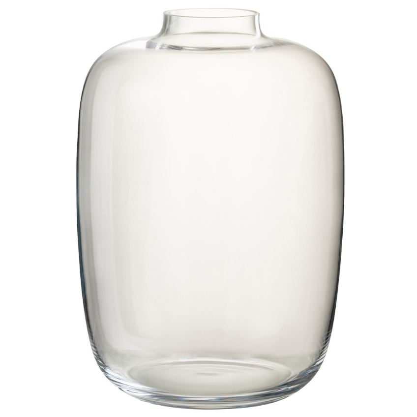 Čirá skleněná váza J-line Clot 25 cm J-line