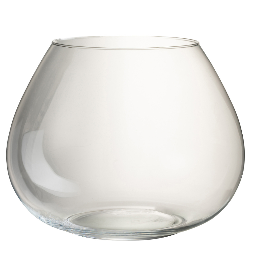 Čirá skleněná váza J-line Fiel 37 cm J-line