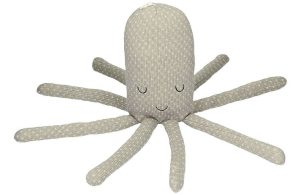 Yellow Tipi &Scaron;ed&aacute; vlněn&aacute; hračka chobotnice Octopus 45 cm Yellow Tipi
