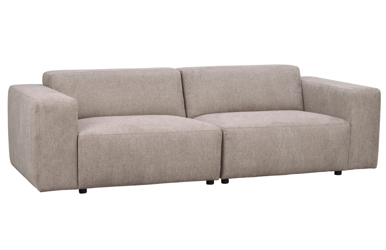 Tmavě béžová čalouněná trojmístná pohovka ROWICO WILLARD 236 cm Rowico