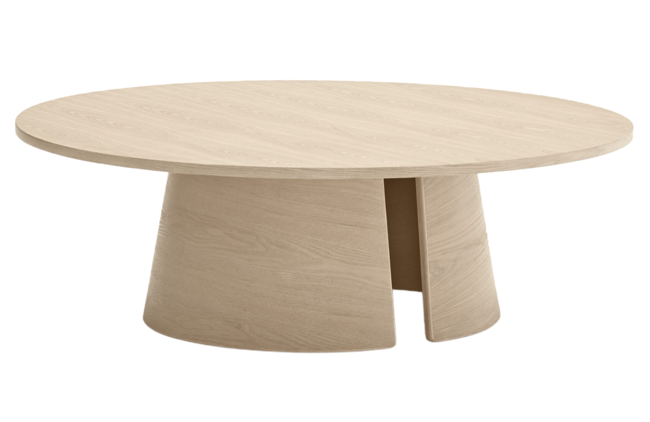 Bělený dřevěný konferenční stolek Teulat Cep 110 cm Teulat