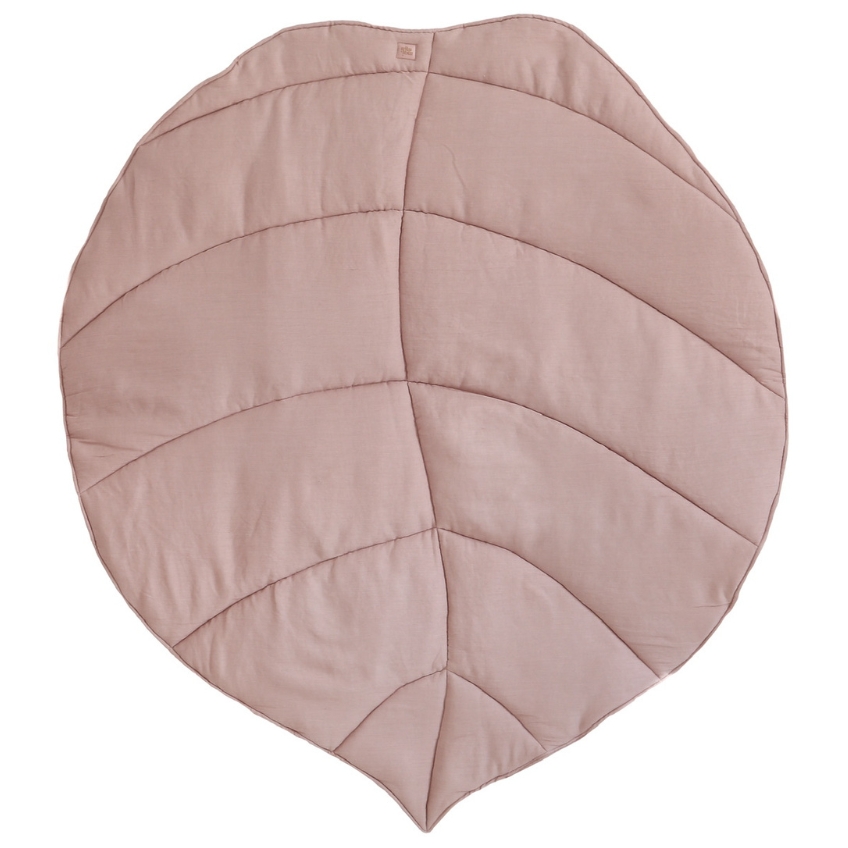 Moi Mili Pudrově růžová dětská hrací deka Leaf 120 x 110 cm Moi Mili