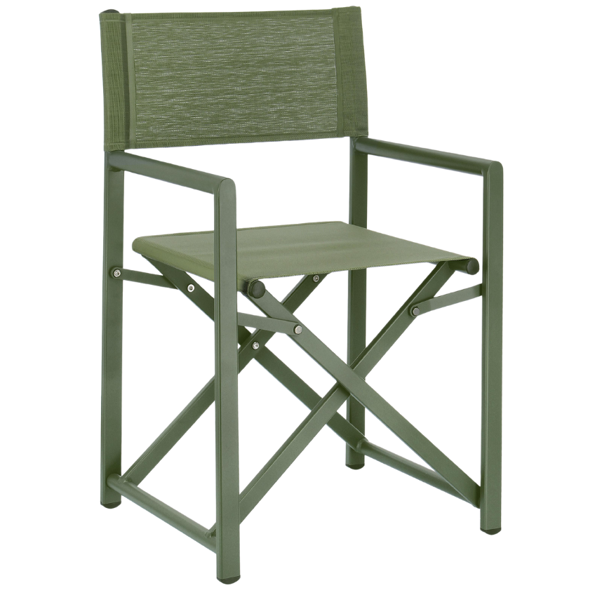 Zelená látková skládací zahradní židle Bizzotto Taylor Bizzotto