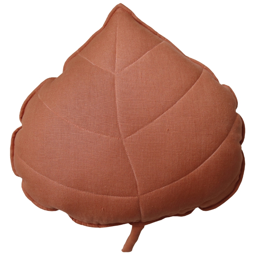 Moi Mili Oranžový polštář ve tvaru listu Leaf 39 cm Moi Mili