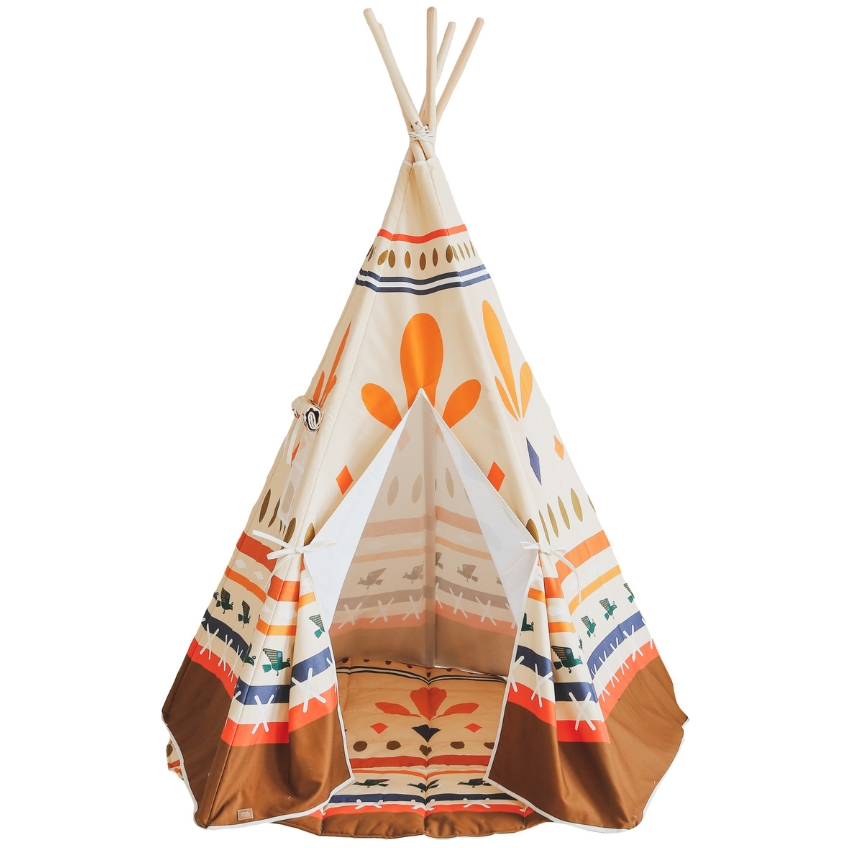 Moi Mili Barevný bavlněný teepee stan Native vibe 170 x 120 cm Moi Mili