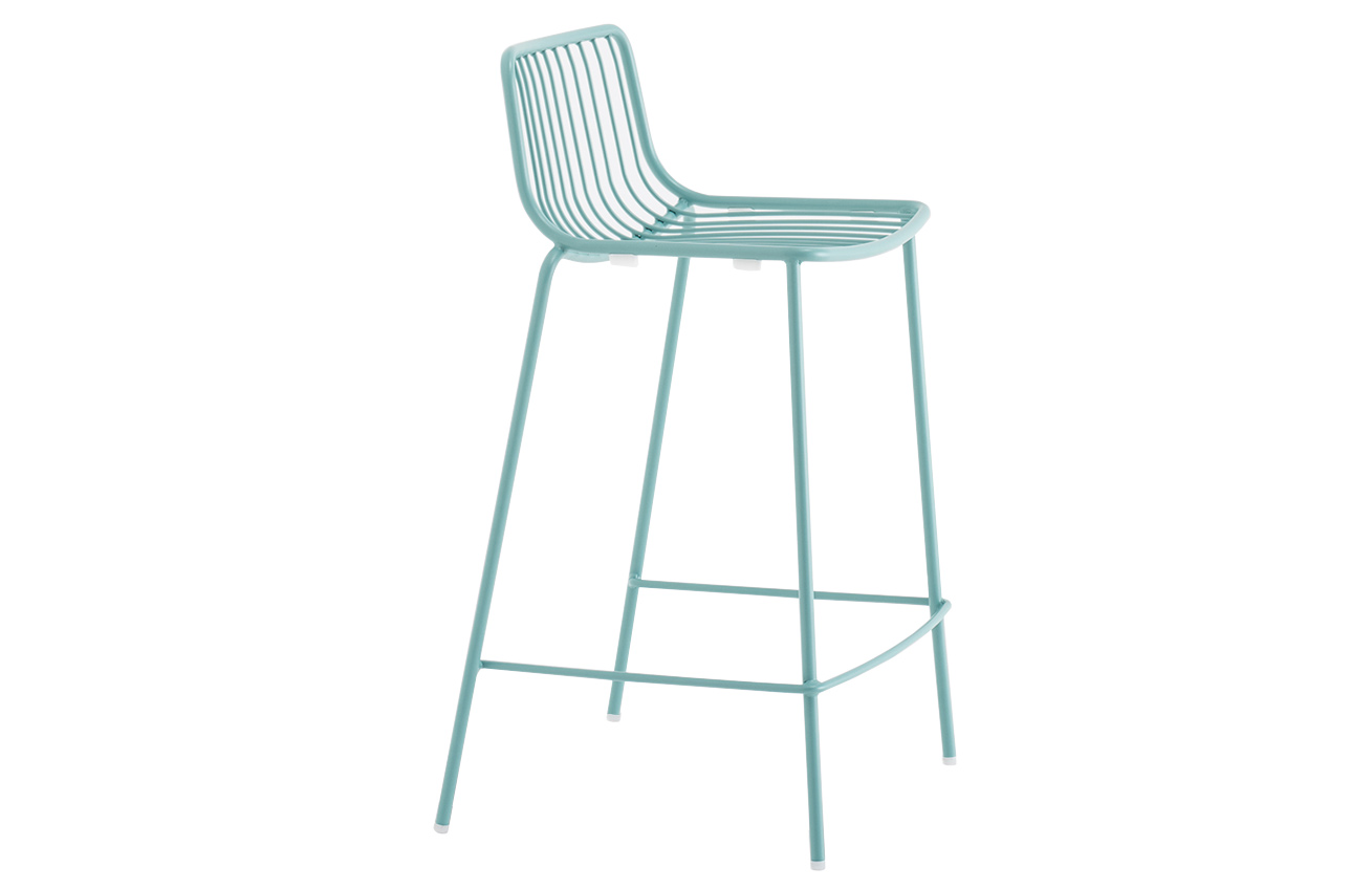Pedrali Tyrkysová kovová barová židle Nolita 3657 65 cm Pedrali
