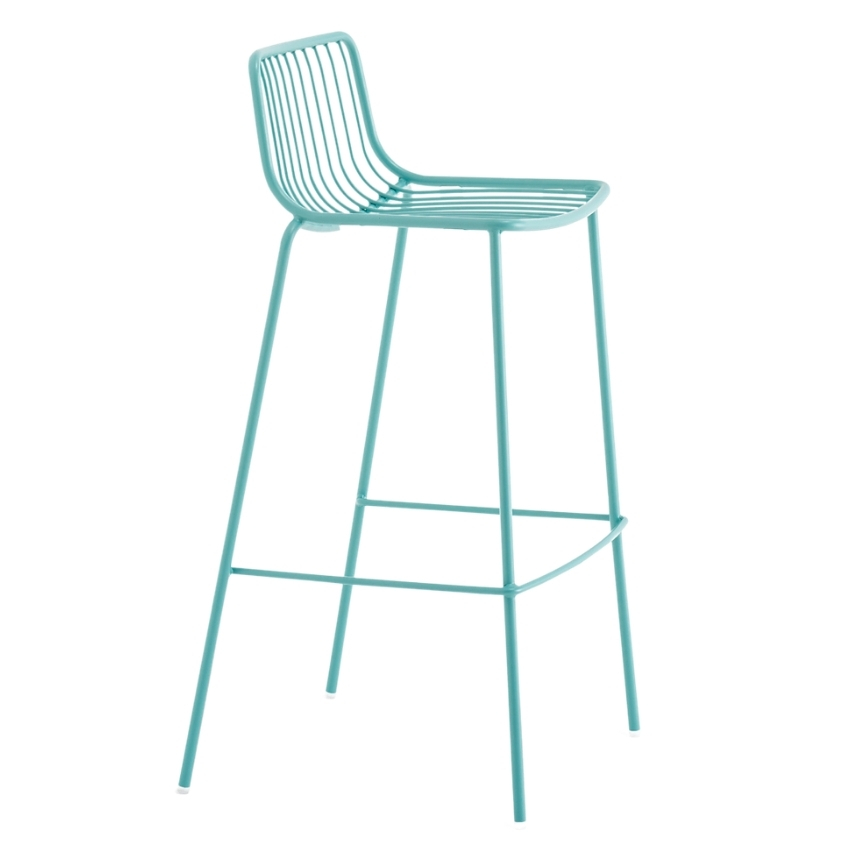 Pedrali Tyrkysová kovová barová židle Nolita 3658 75 cm Pedrali