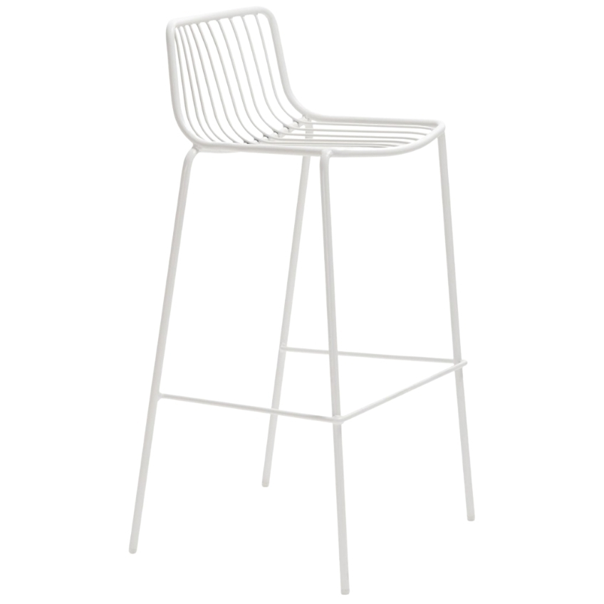 Pedrali Bílá kovová barová židle Nolita 3658 75 cm Pedrali