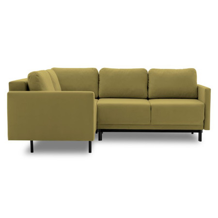 Rohová rozkládací sedací souprava LAYA L Levá Olivová