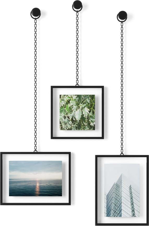 Kovové rámečky v sadě 3 ks 21x22 cm Fotochain – Umbra Umbra