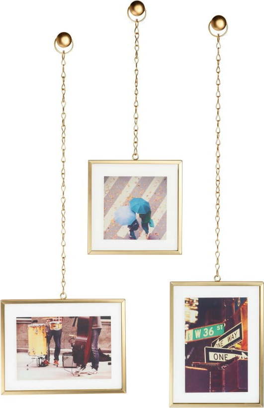 Kovové rámečky v sadě 3 ks Fotochain – Umbra Umbra
