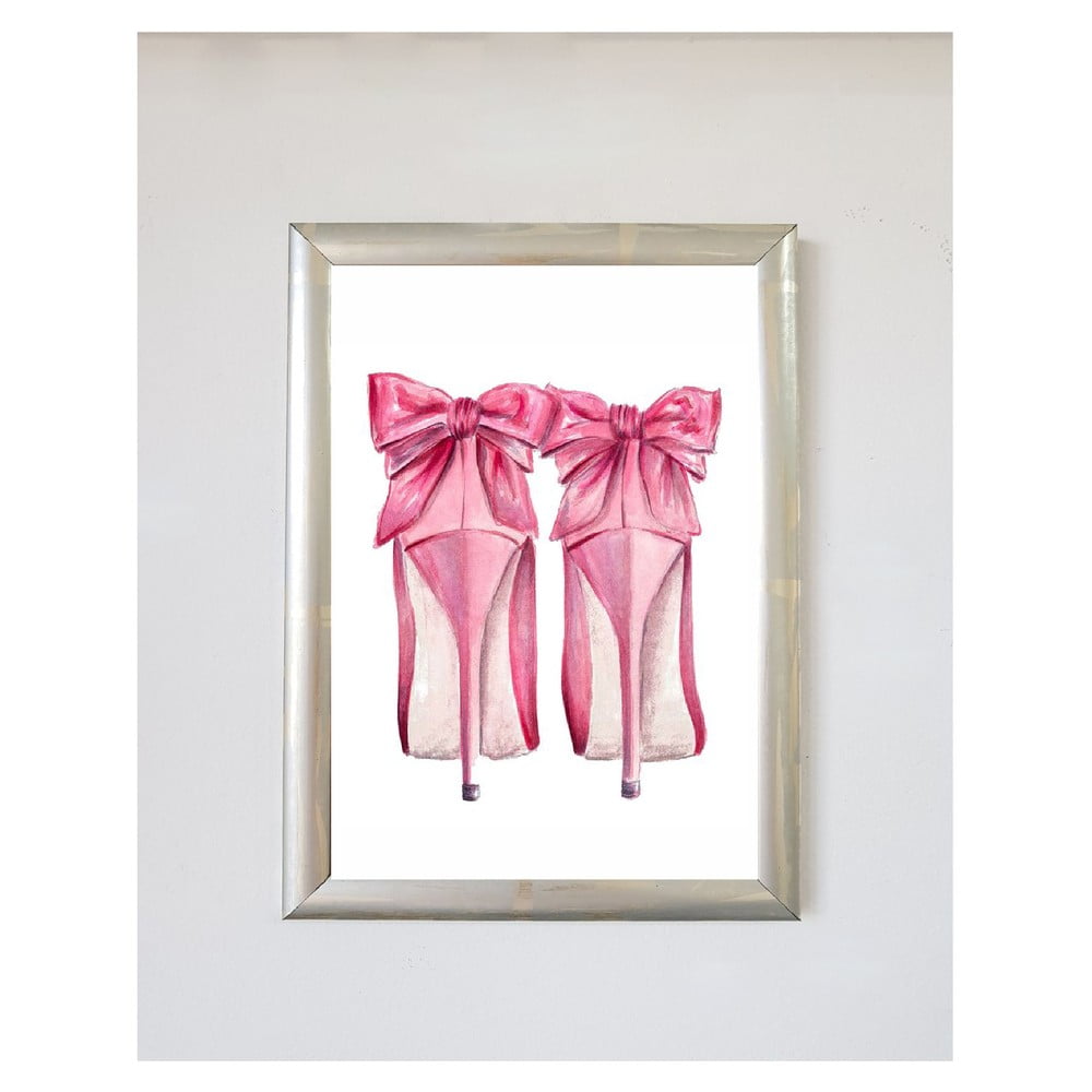 Plakát 20x30 cm Pink Fashion Shoes – Piacenza Art Piacenza Art