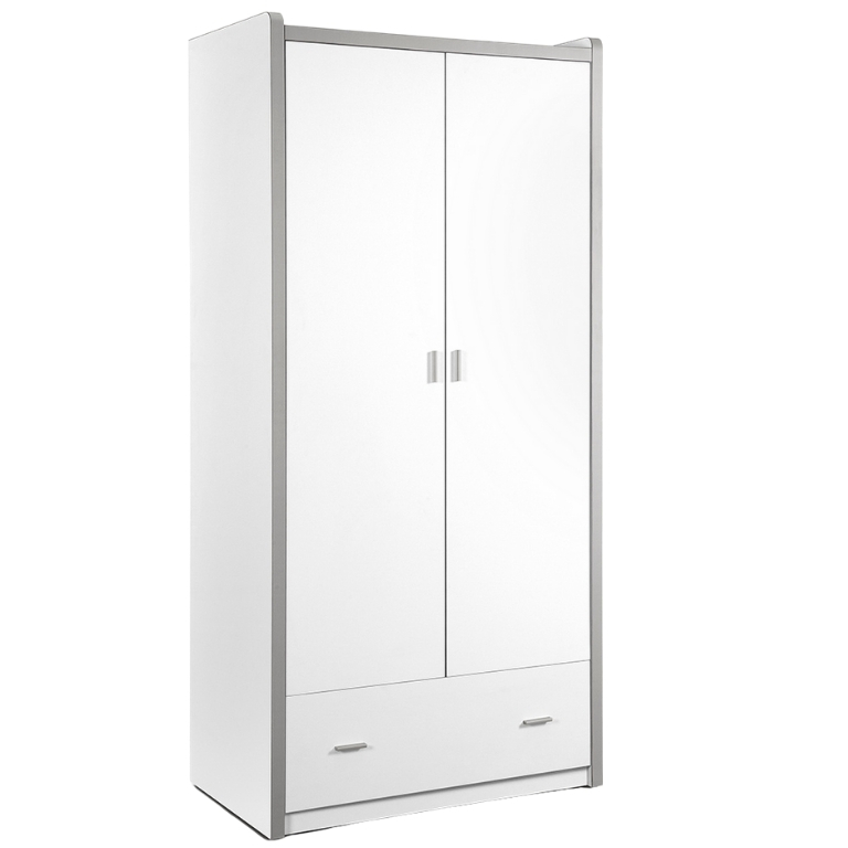 Bílá šatní skříň Vipack Bonny 202 x 96 cm Vipack