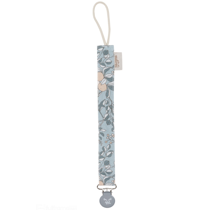 Malomi Kids Modrý bavlněný klip na dudlík Apricot 30 cm Malomi Kids