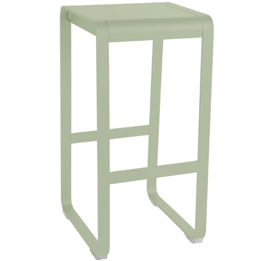 Světle zelená hliníková zahradní barová židle Fermob Bellevie 75 cm Fermob