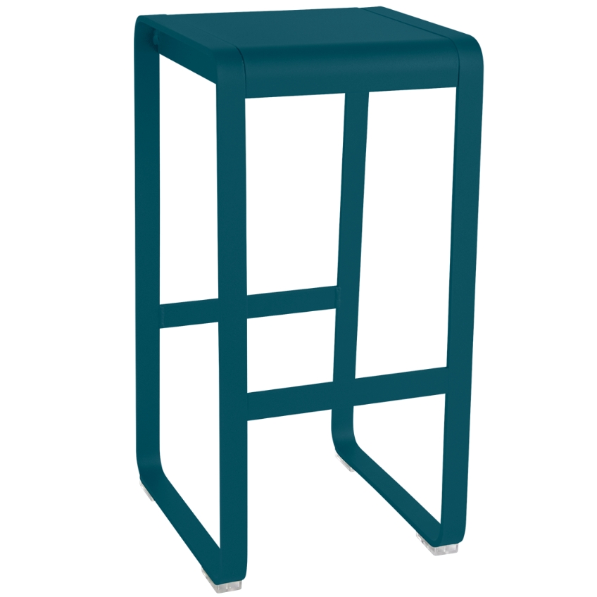 Modrá hliníková zahradní barová židle Fermob Bellevie 75 cm Fermob