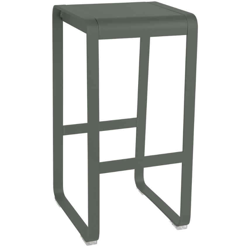 Šedozelená hliníková zahradní barová židle Fermob Bellevie 75 cm Fermob