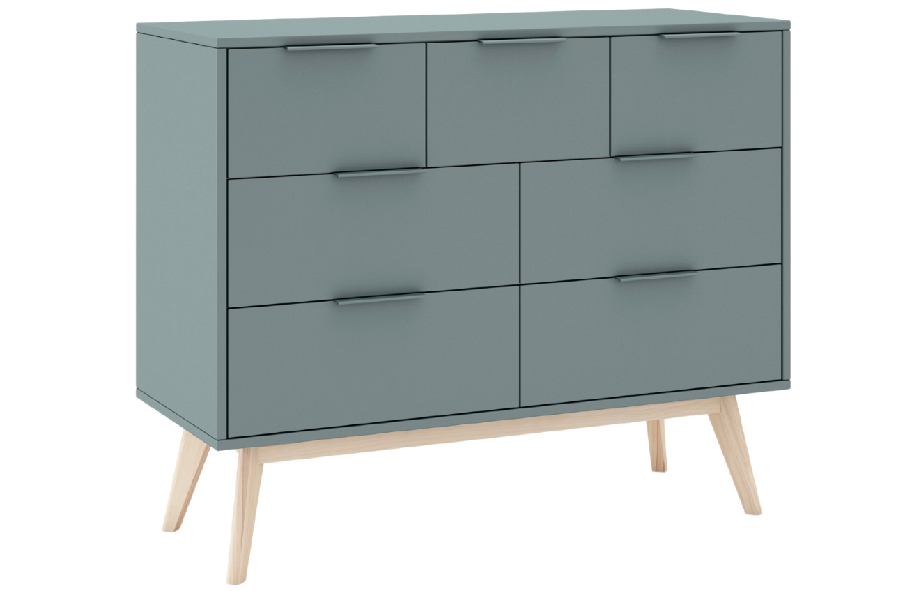 Zelená lakovaná komoda Marckeric Pisco 120 x 40 cm Marckeric