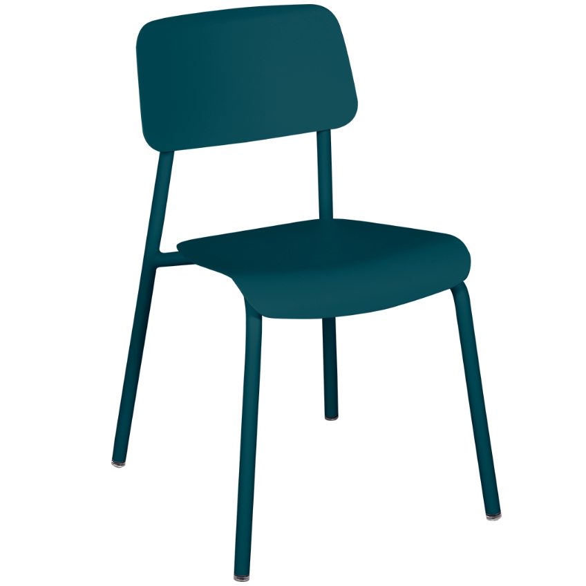 Modrá hliníková zahradní židle Fermob Studie Fermob