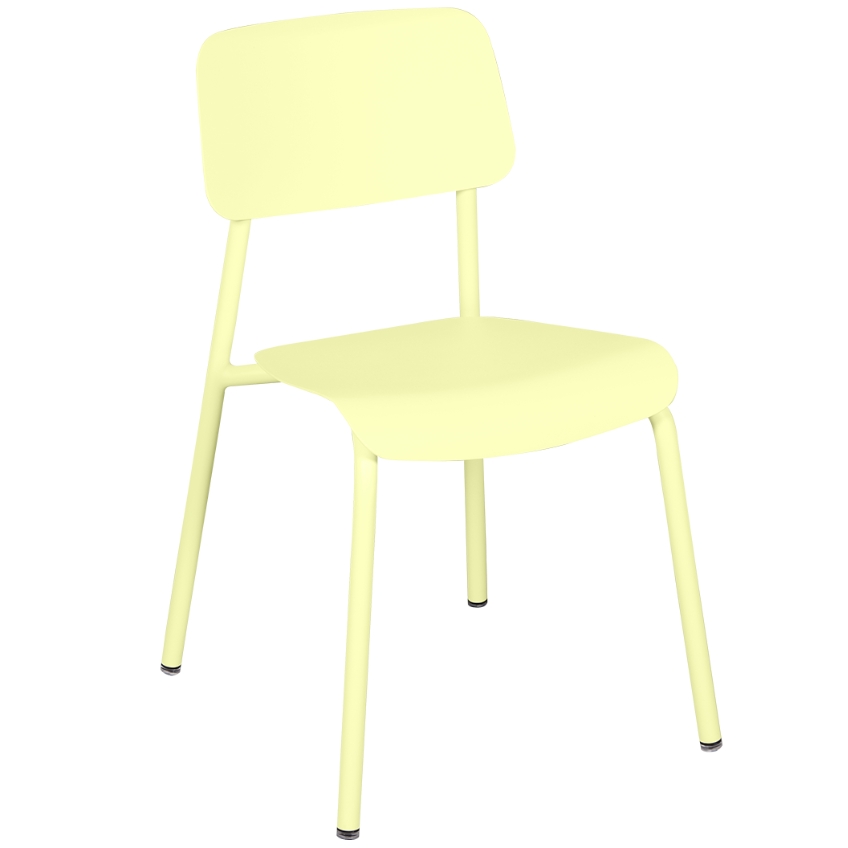 Citronově žlutá hliníková zahradní židle Fermob Studie Fermob