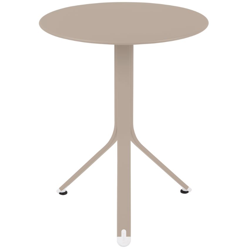 Muškátově šedý kovový stůl Fermob Rest'O Ø 60 cm Fermob
