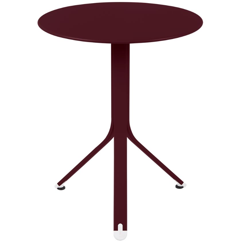 Třešňově červený kovový stůl Fermob Rest'O Ø 60 cm Fermob