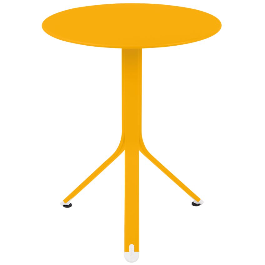 Žlutý kovový stůl Fermob Rest'O Ø 60 cm Fermob