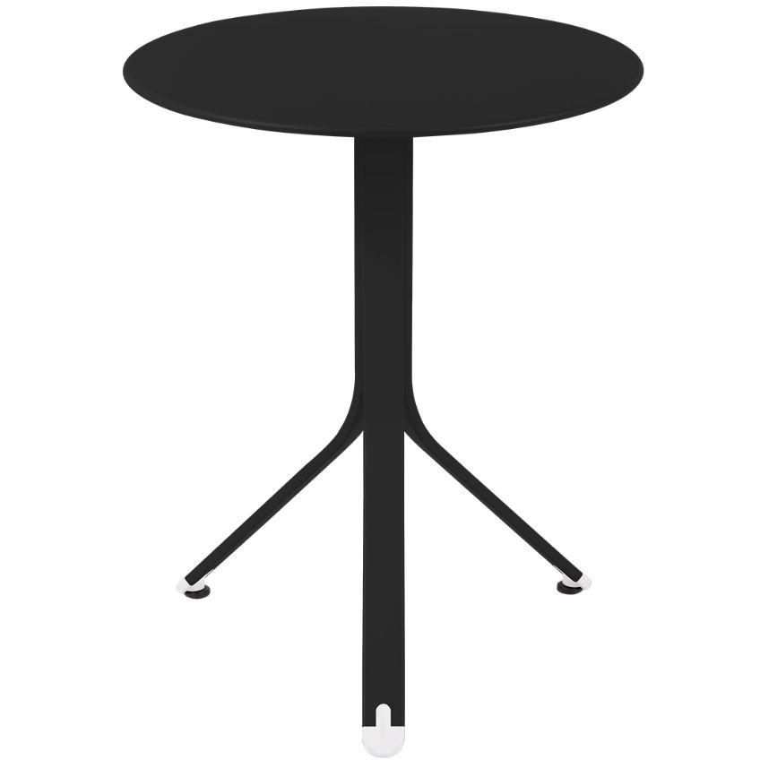 Černý kovový stůl Fermob Rest'O Ø 60 cm Fermob