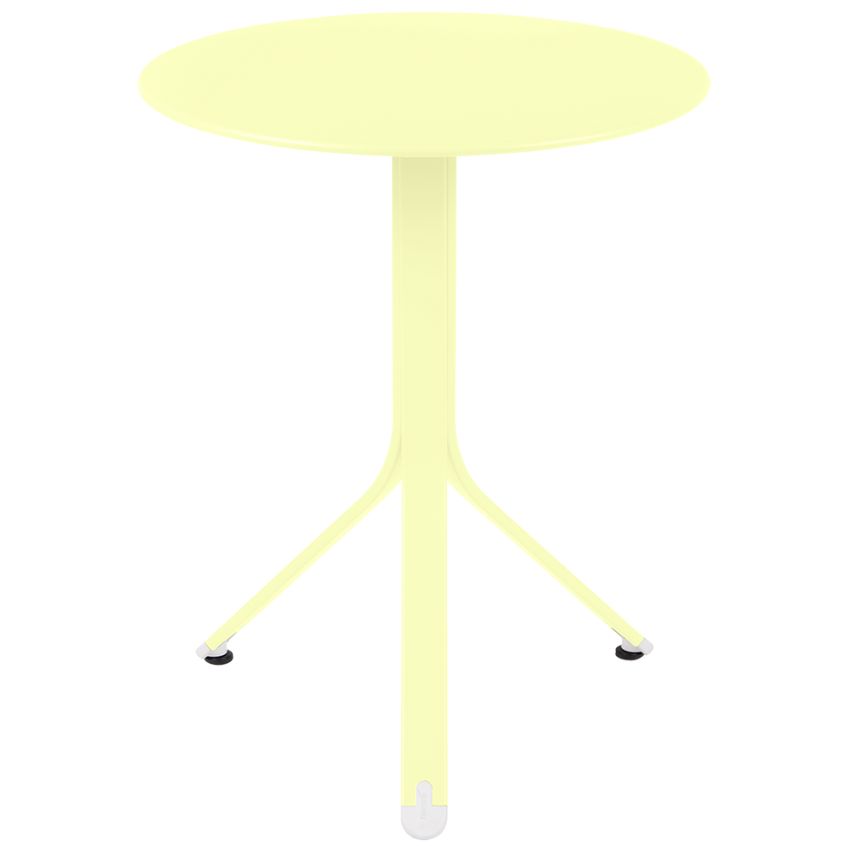 Citronově žlutý kovový stůl Fermob Rest'O Ø 60 cm Fermob
